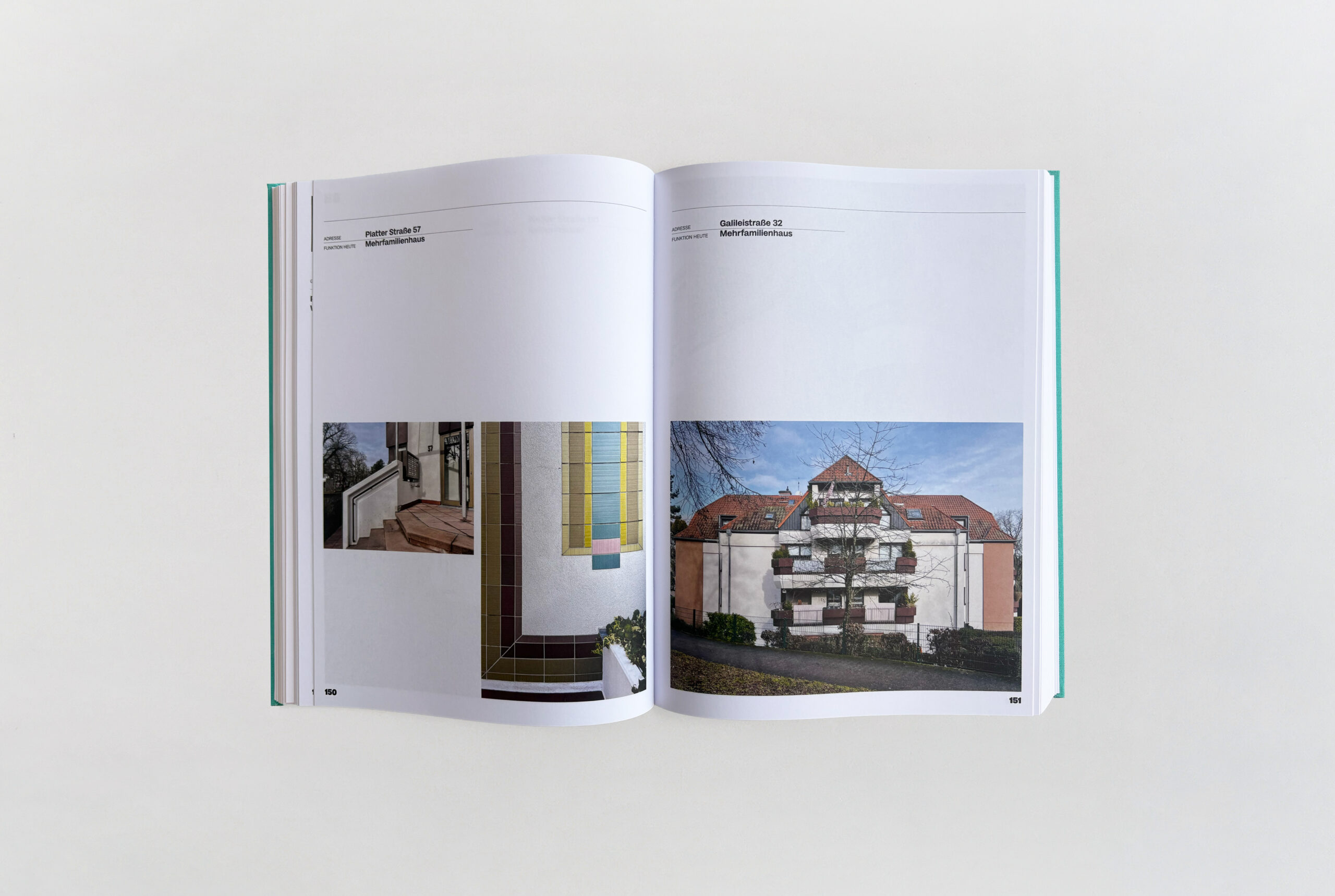 Stadtbildprägende Bauten – Alltagsarchitektur in Wiesbaden, Georg Ebbing Doppelseite Wohnhaus